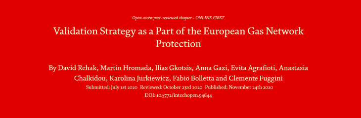 New publication: “Validation Strategy as a Part of the European Gas Network Protection”